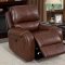 Walter Power Motion Sofa CM6950BR-PM in Brown Leatherette