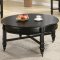 Rich Black Finish Classic Coffee Table w/Optional End Table