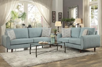 Wrasse Sofa 9944TL in Teal by Homelegance w/Options [HES-9944TL-Wrasse]