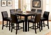 Gladstone II CM3823BK-PT 5Pc Counter Height Dinette Set w/Option