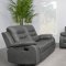 Nova Motion Sofa & Loveseat 602531 in Dark Gray by Coaster