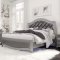 Remi Bedroom 3Pc Set King Bed & 2 Nightstands in Silver - Global