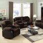 50470 Masaccio Motion Sofa Dark Brown Fabric by Acme w/Options