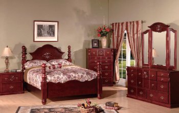 Cherry Finish Classic Bedroom w/Optional Items [ABCBS-8560]