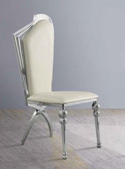 Cyrene Dining Chair DN00928 Set of 2 in Beige PU by Acme