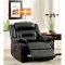 Sheldon Reclining Sofa CM6320 in Black Leather Match w/Options