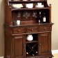 CM3558HB Descanso Dining Buffet with Hutch in Brown Cherry