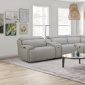 6095B Power Reclining Sectional Sofa in Gray Leather by J&M