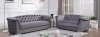 MS2085 Sofa & Loveseat Set in Gray Velvet by VImports