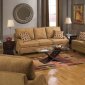 Woven Chenille Fabric Modern Living Room w/T-Cushion Seats