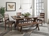 Alston Dining Set 5Pc 121181 in Nutmeg by Coaster w/Options