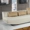 UFM208 Ivory Sectional w/Optional Ottoman & End Tables