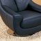 Lori Swivel Chair in Black Leather by Whiteline Imports