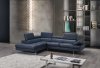 A761 Sectional Sofa in Blue Leather by J&M