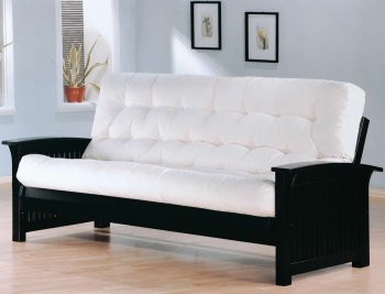 Deep Dark Cappuccino Corner Mission Style Modern Futon Frame [CRSB-5817]