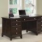 Garson 801012 Office Desk in Cappuccino w/Optional Items