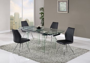 D2160DT Dining Table by Global w/Optional D6664 Black Chairs [GFDS-D2160DT-D6664DC-BL]