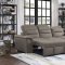 Alfio Sectional Sofa Sleeper Bed 9808STP in Taupe by Homelegance