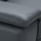 Kobe Sectional Sofa in Blue Gray Premium Leather by J&M