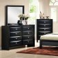 B280 Bedroom in Black w/Optional Casegoods