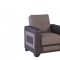 Elit Form Sofa Bed in Brown Fabric by Casamode w/Options