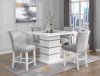 Elizaveta Counter Ht Table DN00817 in White by Acme w/Options