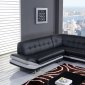 U1760 Sectional Sofa in Bonded Leather by Global