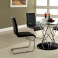 CM8332T Huelo I 5Pc Dinette Set in Black w/Glass Top