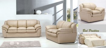 Toupe Leather Living Room Set [AES-7026LTP]