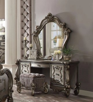 Versailles Vanity 26847 in Antique Platinum by Acme w/Options [AMVA-26847 Versailles]