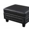 Ferrara Sofa 655 in Black Bonded Leather w/Optional Items