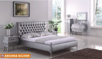 Ancona Bedroom in Silver Tone by American Eagle w/Options