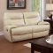 Binford CM6097IV Reclining Sofa in Ivory Leatherette w/Options