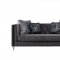 UFM802 Sofa in Grey Velvet Fabric by Global w/Options