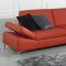 K8382 Sectional Sofa in Red Bonded Leather by VIG