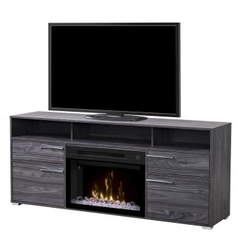 Sander Electric Fireplace Media Console by Dimplex w/Crystals [SFDX-Sander Crystals]