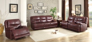 Risco Motion Sofa 8599BGD in Burgundy by Homelegance w/Options [HES-8599BGD Risco]