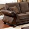 Thomasina Sofa CM6869 in Brown Fabric & Leatherette w/Options