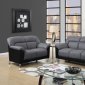 U9102 Sofa & Loveseat in Two-Tone PVC by Global w/Options