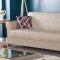 Yonkers Sofa Bed in Cream Leatherette by Empire w/Options