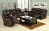 Berkshire Reclining Sofa CM6551 Leather-Like Fabric w/Options