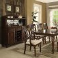 Farrel Dining Table 60745 in Walnut by Acme w/Options