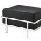 Charles Grande Sofa in Black Leather by Modway w/Options