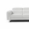 Adriano Sofa & Loveseat Set in White Leather by Whiteline