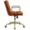 Dudley Office Chair 92498 in Rust Top Grain Leather by Acme