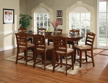 Oak Finish Transitional 5Pc Counter Height Dining Set w/Options [WDDS-931-CT]