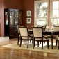 Dark Cherry Finish Classic Formal Dining Table w/Optional Items