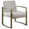 Cory Accent Chair Set of 2 903048 Cream Leatherette by Coaster