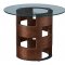 1601 Coffee Table in Walnut by ESF w/Glass Top & Options