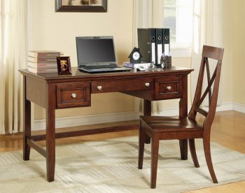 Cherry Finish Modern Home Office Desk w/Optional Chair [CTCOD-DESKSN150DC]